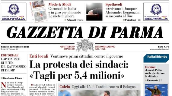 Oggi il derby dell'Emilia. Gazzetta di Parma: "La prima in panchina per Chiuvu"