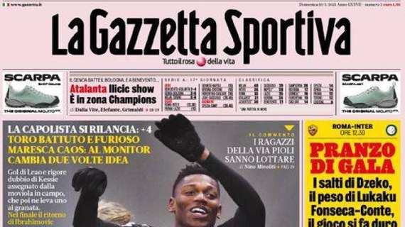 L'apertura de La Gazzetta dello Sport: "Il Milan Var"