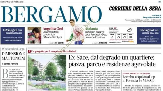 Corriere di Bergamo: "Zaniolo in azzurro. Luca Percassi: 'Dea modello unico'"