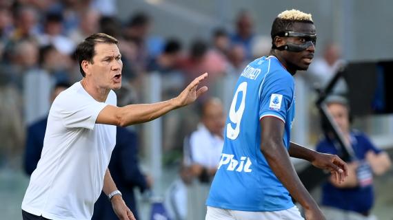 Napoli, Garcia: "Felice per i gol di Osimhen, ma può migliorare. Cajuste sfortunato"