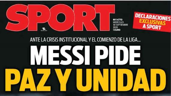 TOP NEWS Ore 24 - Messi fa pace col Barça. Cluster Genoa: gara col Torino a rischio rinvio