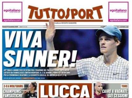 L'apertura di Tuttosport: "Lucca, scatto Juve"