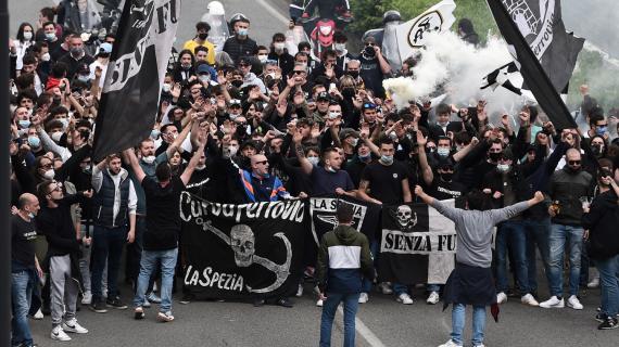 Spezia, la Curva Ferrovia carica la squadra: "Facciamogli sentire cosa significa lottare"