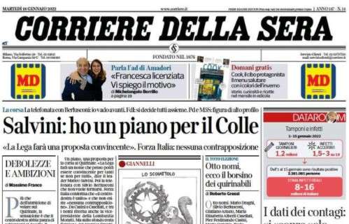 Il Corriere della Sera è molto critico con Serra: "L'arbitro ferma il Milan"