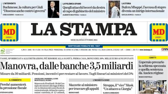 La Stampa: "Bufera Mbappé: l'accusa di stupro diventa un intrigo internazionale"