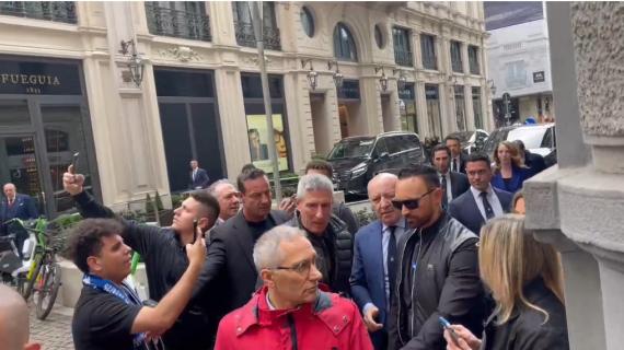 Zanetti e Marotta al pranzo UEFA pre Inter-Barça. Il presidente: "Fiducia? Sempre"