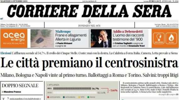 Il Corriere della Sera in apertura quest'oggi: "Gigio vuol parare i fischi di San Siro"