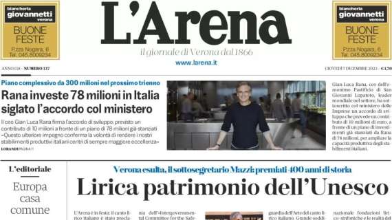 L'Arena: "Inchiesta su fatture false, indagato anche Setti. L'Hellas si dichiara estraneo"