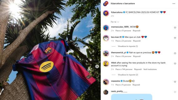 Barcellona, record di maglie vendute in un giorno. La nuova divisa 25/26 fa impazzire i tifosi