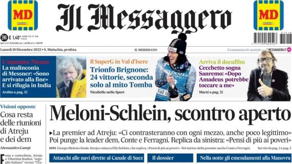 Il Messaggero: "Roma e Lazio, la grande frenata con Bologna e Inter: il 4° posto si allontana"