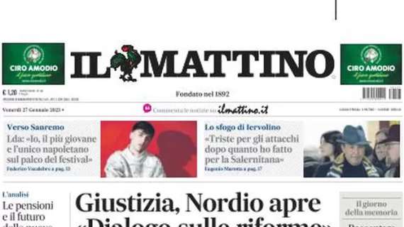 Il Mattino: "Napoli tra corsa scudetto e grandi miti". Pochi giorni alla sfida con la Roma