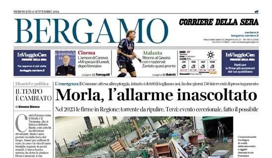 Il CorSera (Bergamo) titola: "Atalanta, ritorno al Gewiss con i nazionali: Zaniolo quasi pronto"