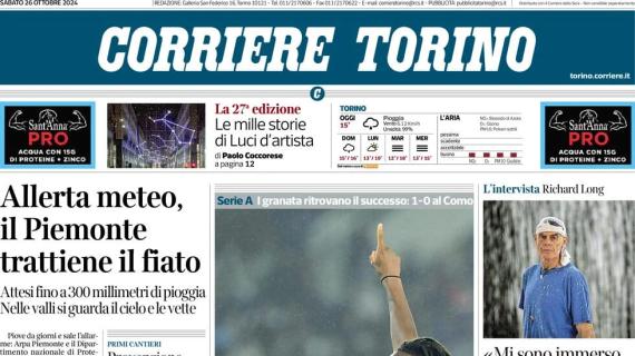 Corriere Torino: "La favola di Njie illumina il Toro. Un gol del ragazzino per la festa"