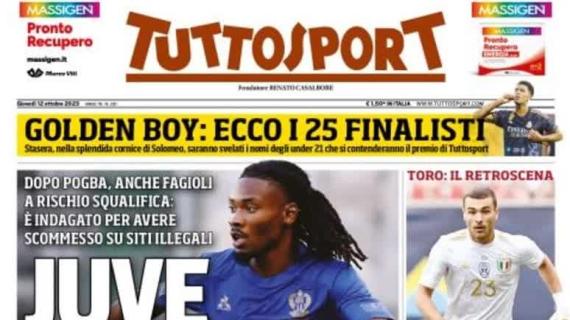 Tuttosport in prima pagina sul mercato bianconero: "Juve, urgenza Thuram"