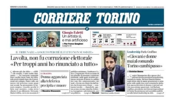 Il Corriere di Torino scrive in prima pagina: “Due derby in sessanta giorni”