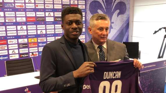 Fiorentina, Duncan: "Emozionato per la prima partita. Pensiamo solamente a noi"