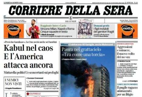 Corriere della Sera: "Vincono Milan, Napoli e Roma. Cinque squadre in testa"