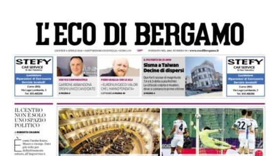 L'Eco di Bergamo dopo il ko al Franchi con la Fiorentina: "L'Atalanta limita i danni"