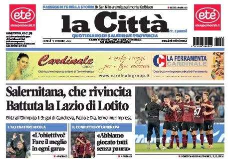 La Città esalta l'impresa della Salernitana: "Che rivincita, battuta la Lazio di Lotito"