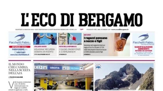 L'Eco di Bergamo si proietta alla finale di Europa League: "Atalanta-Bayer, Kolasinac recupera"