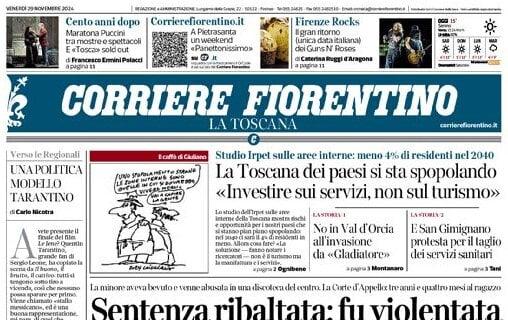 Corriere Fiorentino intitola: "Il Pafos cade al Franchi. Palladino, missione compiuta"