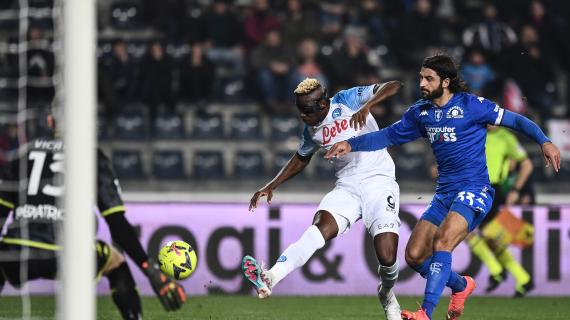 VIDEO - Autorete di Ismajli e l'ennesimo centro di Osimhen: Empoli-Napoli 0-2, gol e highlights