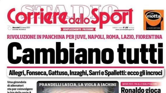 Le principali aperture dei quotidiani italiani e stranieri di mercoledì 24 marzo 2021