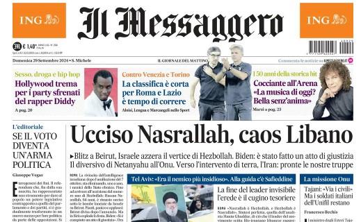 Il Messaggero sulla domenica di campionato: "Per Roma e Lazio è tempo di correre"