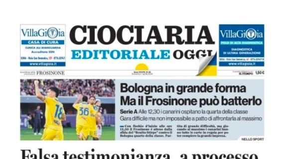 Ciociaria Oggi: "Bologna in grande forma, ma il Frosinone può batterlo"