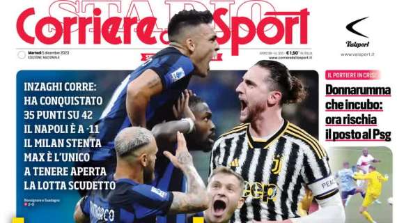 Il Corriere dello Sport in prima pagina sulla lotta Scudetto: "Juve, solo un'impresa"