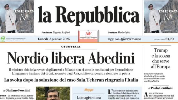 La Repubblica: "L’urlo del Napoli. Conte non si ferma, Kvara è il passato"