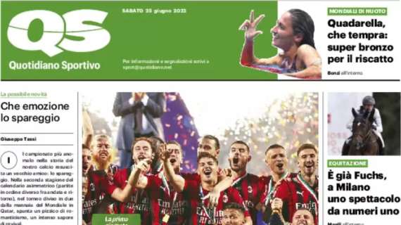 QS Sport in apertura sulla prossima Serie A: "Parte la caccia al Milan tricolore"
