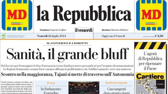 La Repubblica: "La prima volta della Juventus di Motta, in attesa di Todibo"