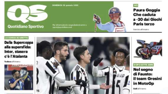 L'apertura di QS dedicata alla Juventus: "Dybala getta la maschera"