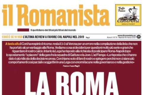 L'apertura de Il Romanista: "La Roma non si Lega"