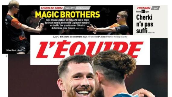 De Zerbi torna al successo, L'Equipe in prima pagina: "L'OM ritrova il cuore"