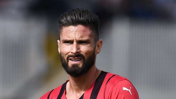 Milan, Giroud non convocato per Bergamo: riacutizzato il mal di schiena per il francese