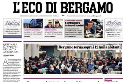 L'Eco di Bergamo: "Atalanta-Gosens, addio vicino: andrà all'Inter. Piccoli al Genoa"