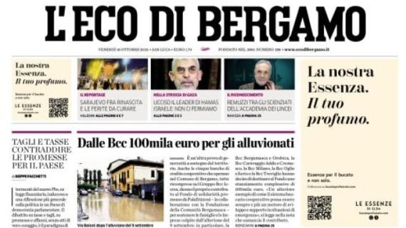 L'Eco di Bergamo: "Domenica a Venezia parte il tour de force dei nerazzurri"