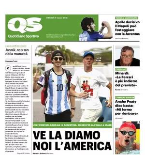 La prima pagina di QS sul Napoli: "Aprile decisivo: può festeggiare contro la Juventus"
