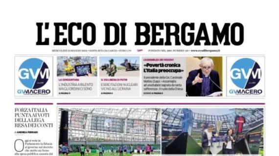 L'Eco di Bergamo in prima pagina: "Atalanta, la grande finale di Europa League"