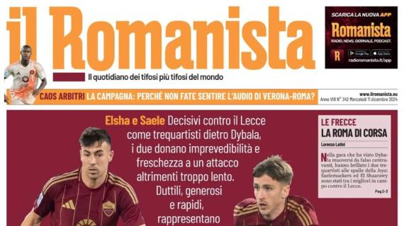 La Roma riscopre El Shaarawy e Saelemaekers. Il Romanista: "Cambio di passo"