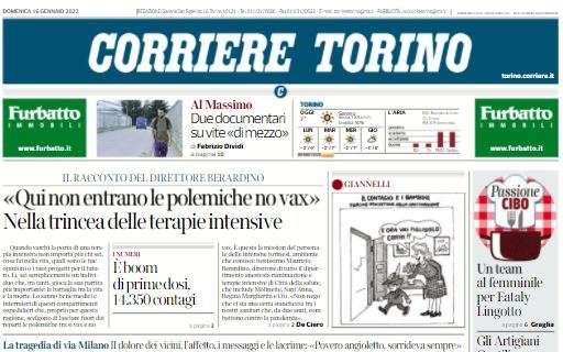 Corriere di Torino in taglio basso: "Il Toro vince anche fuori casa e in rimonta"