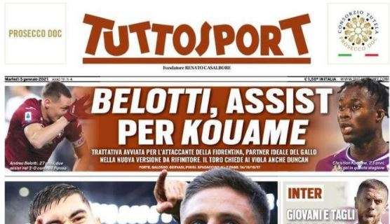 L'apertura di Tuttosport: "Milan-Juve, senza tregua"