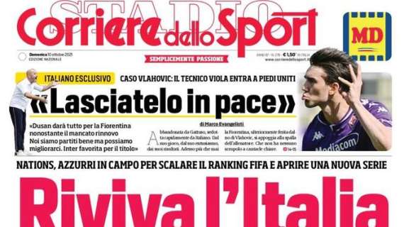 L'apertura del Corriere dello Sport sulla finalina col Belgio: "Riviva l'Italia"