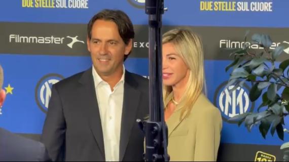 Inter, questa sera la prima del film sulla seconda stella: presenti Inzaghi e la squadra, le immagini