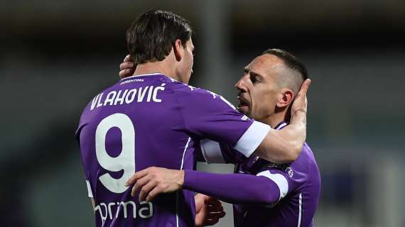 Fiorentina, Ribery a Vlahovic: "Per raggiungermi devi lavorare". Il serbo: "Sarà difficile"