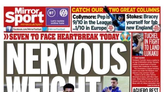Le aperture inglesi - Il Chelsea pronto alla battaglia per Lukaku. Giornata di scelte per Southgate