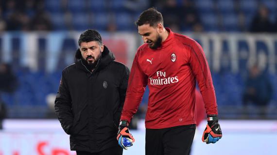 Donnarumma ritrova Gattuso: "Ha cominciato alla grande. Ecco su costa sta lavorando da ct"