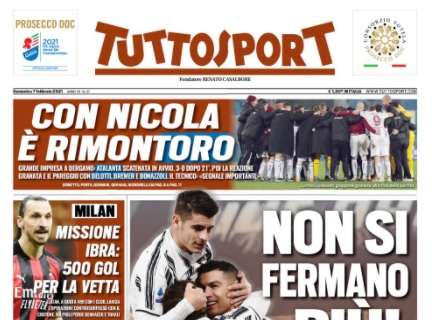 La Juventus supera anche la Roma, l'apertura di Tuttosport: "Non si fermano più!"
